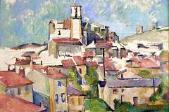 Paul Cezanne 1885-86 Gardanne From New York Metropolitan Museum Of Art At New York Met Breuer Unfinished